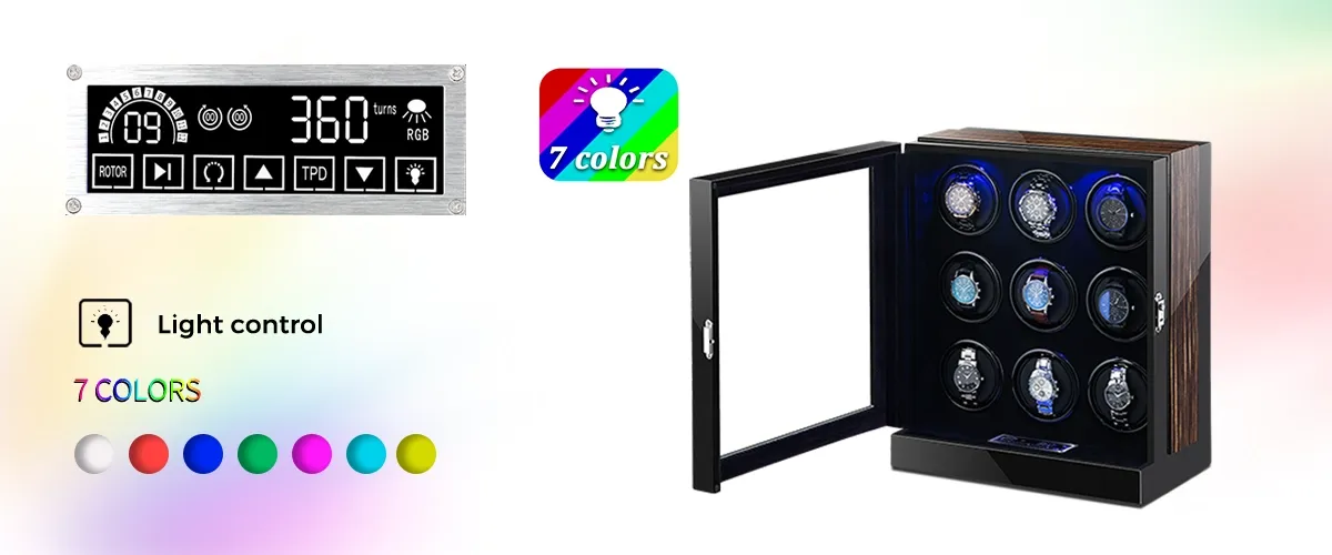 Lcd Screen Touch Automatic Watch Winder